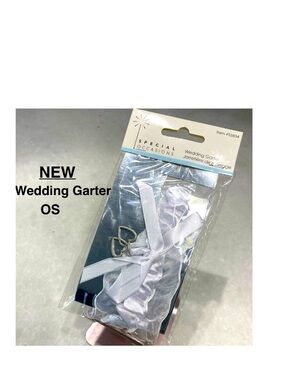 New Special Occasions 2 Hearts Wedding Garter with Lace Trim sealed never used⭐️